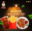 B7 Chicken Wings (12 Stück) + Pommes frites + 1 Dose Cola 0,33l